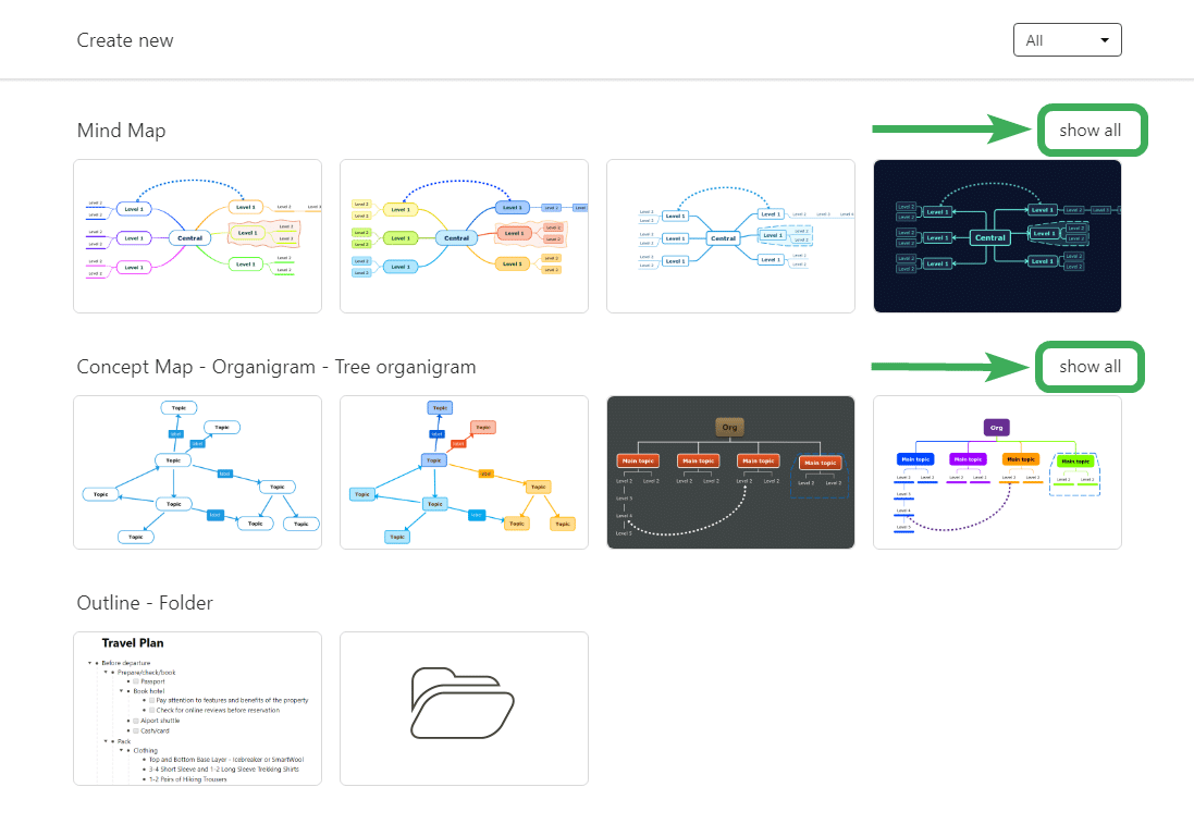 Fresh design for creating new maps