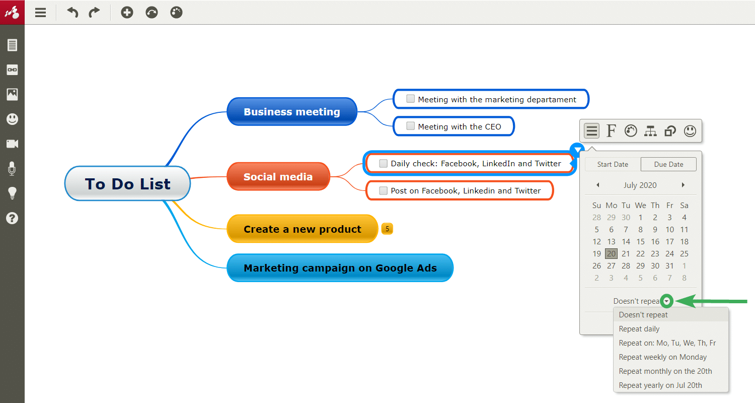 Set a recurring task 3