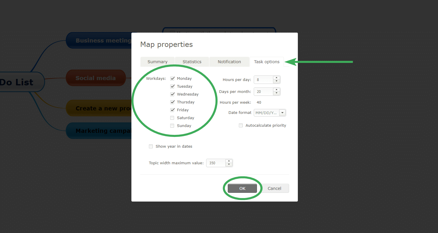 Set a recurring task 5