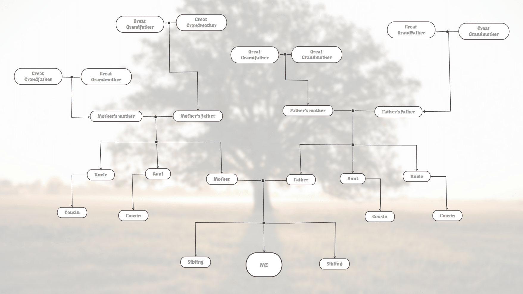 Genogram maker - Genealogy Chart template