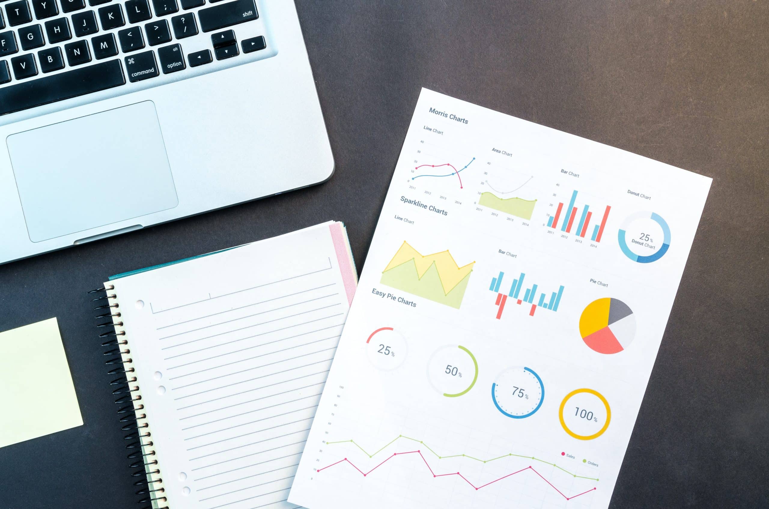 line bar graph visual diagrams