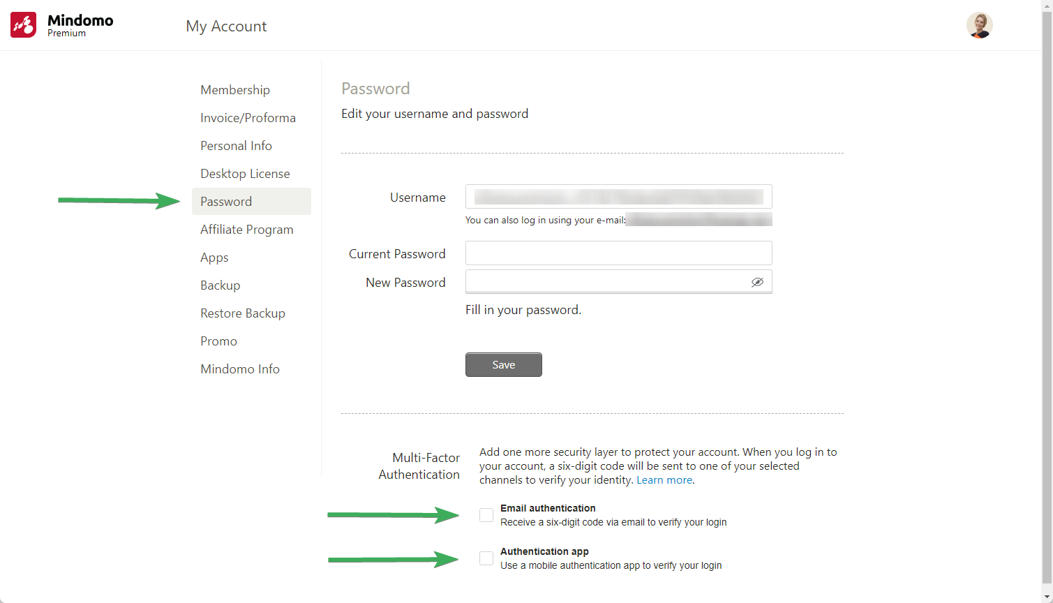 Enable Two-Factor Authentication in My Account