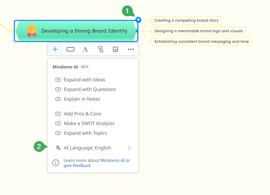 Customize AI language