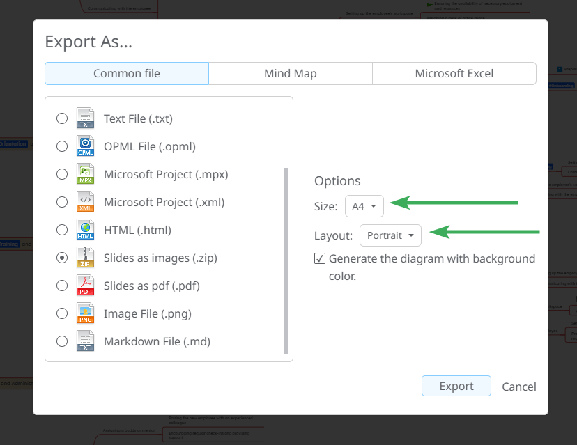 Improved slides editor