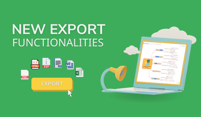 New export functionalities in Mindomo 2024