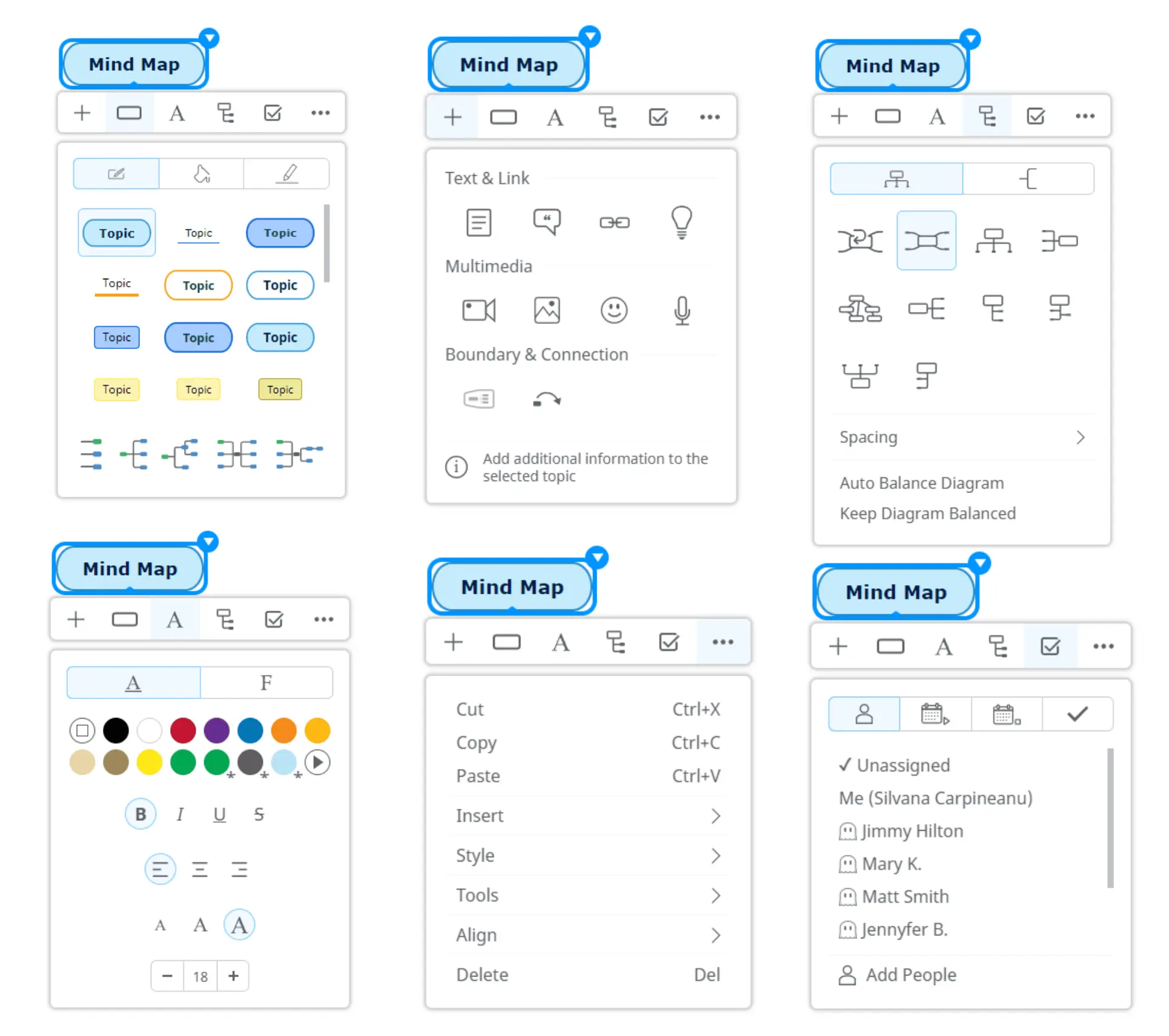 Customize topic context menu