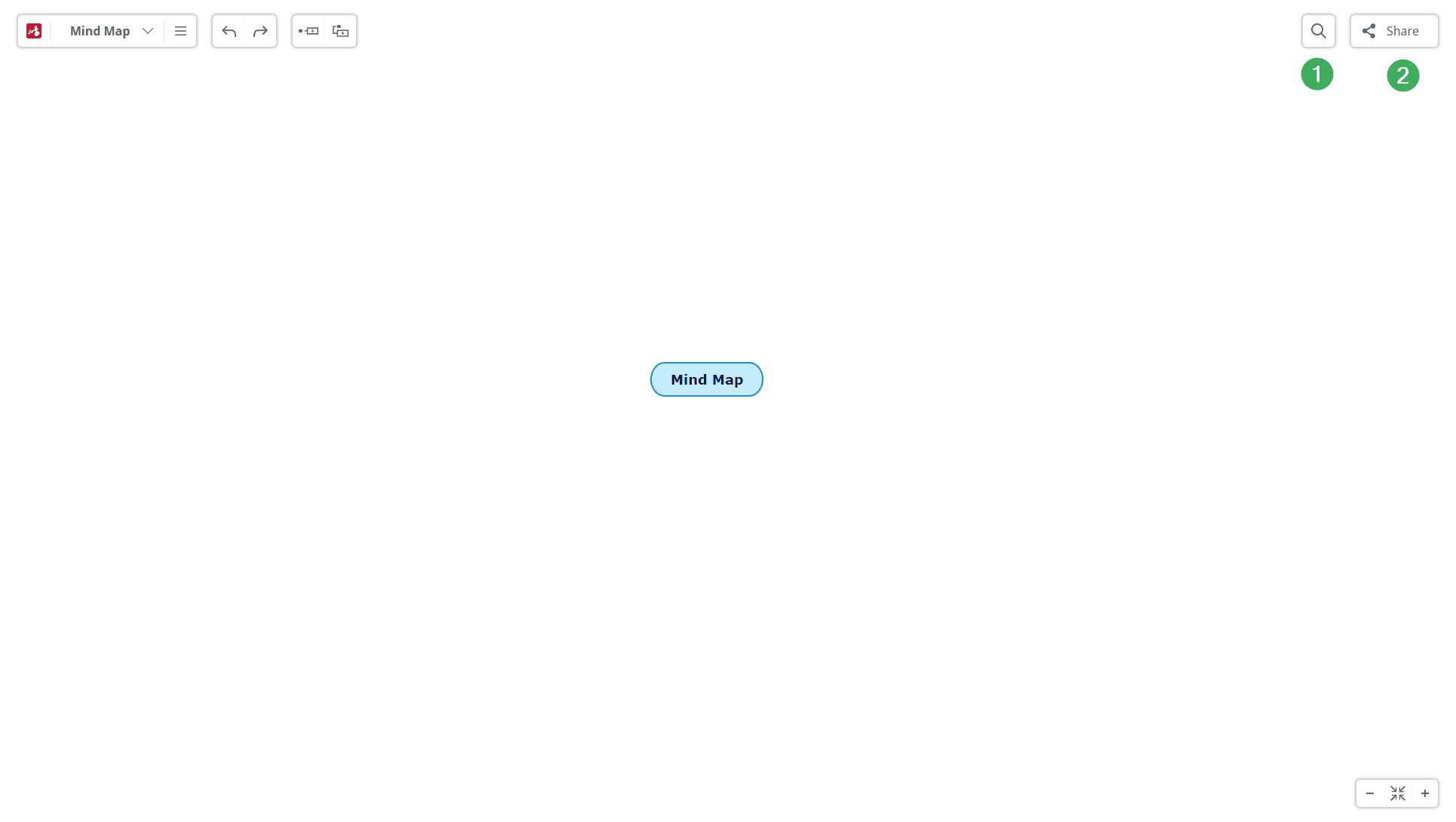 Search and Share mind map