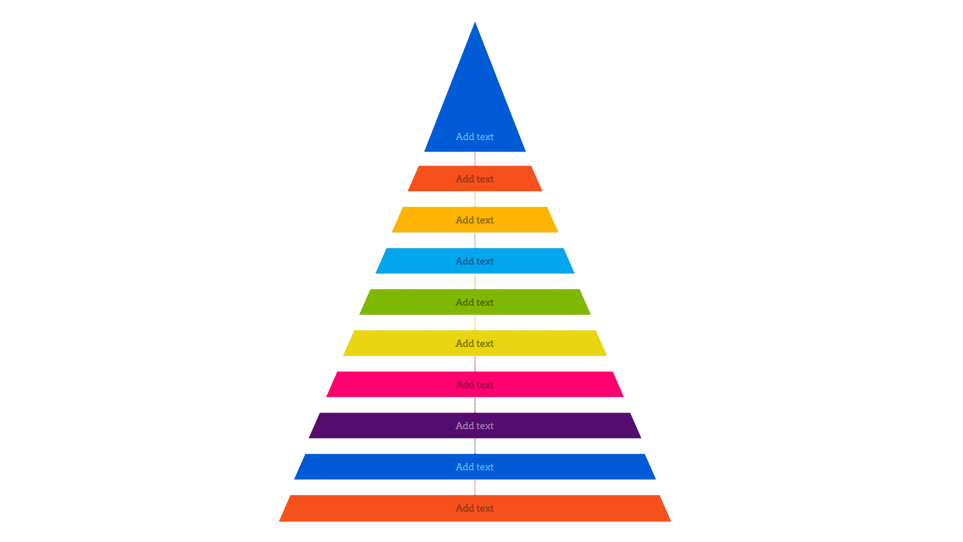 Pyramid mind map template