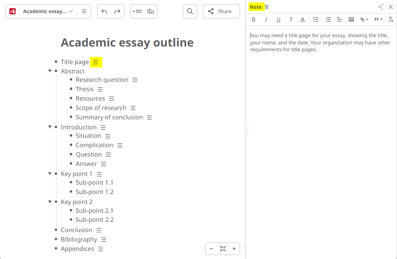 Academic essay outline - outline examples