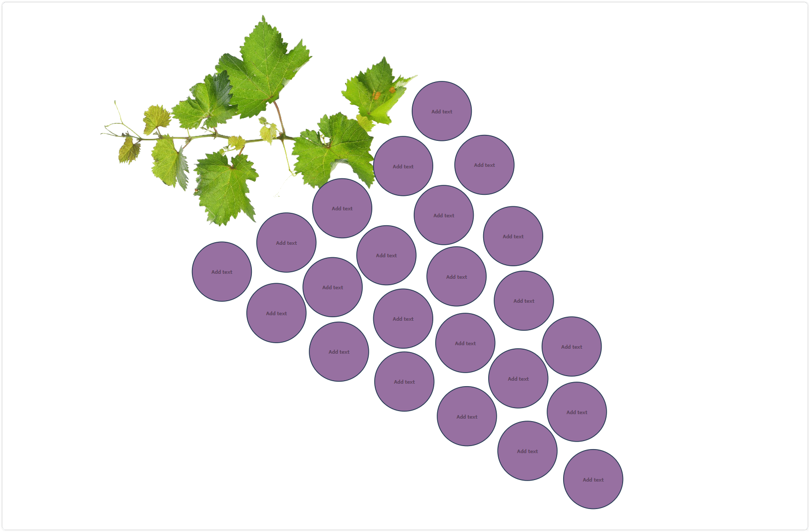 brainstorming diagram template - grapes