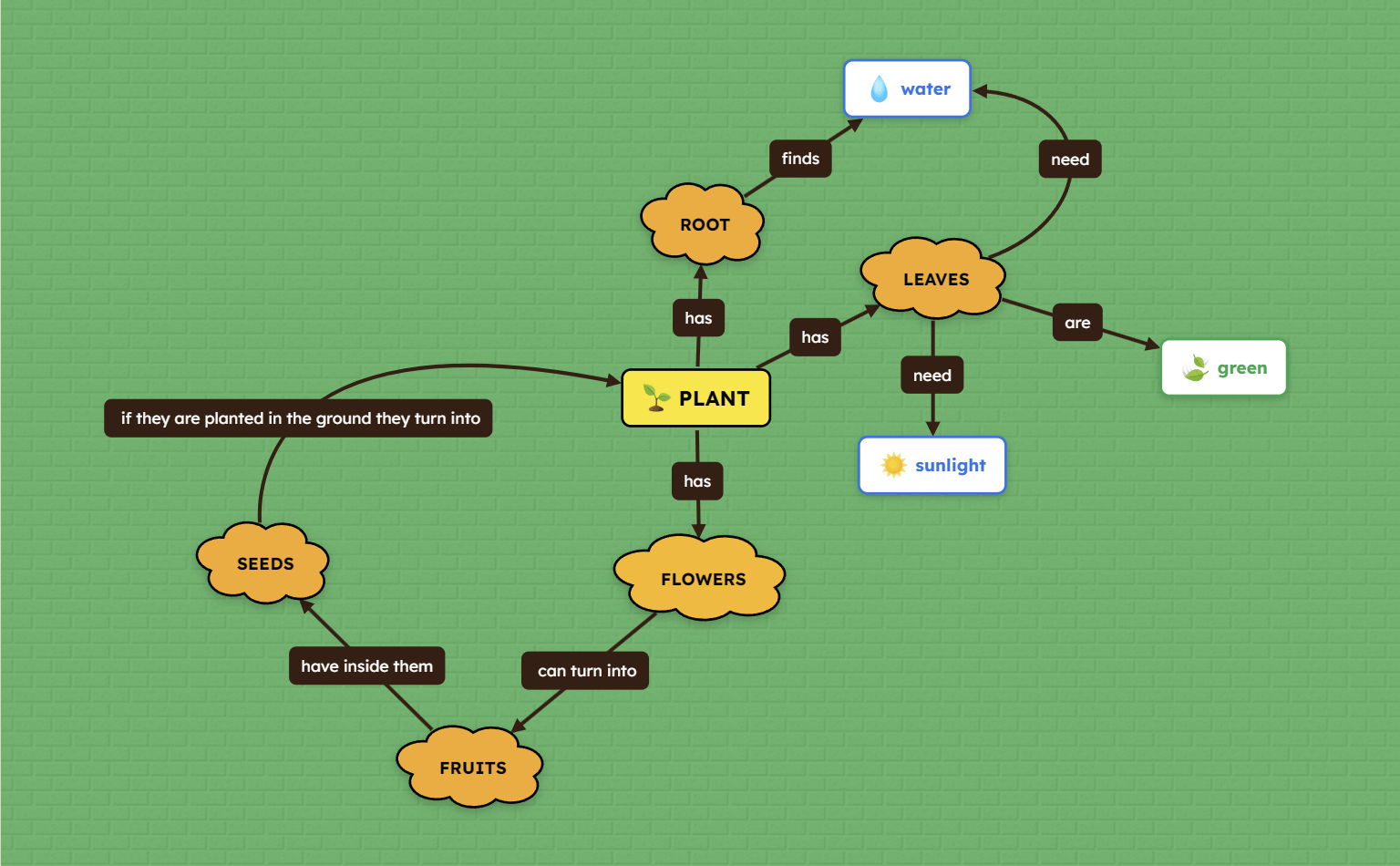 Plant elements concept map