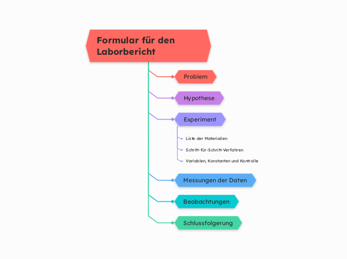 Formular für den Laborbericht