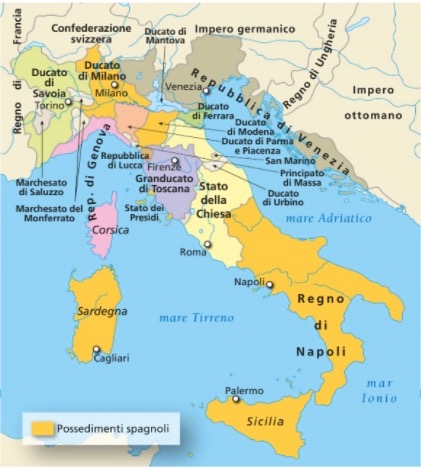 6. Un'area di crisi: l'Italia nell'epoca della dominazione spagnola (1559-1713)