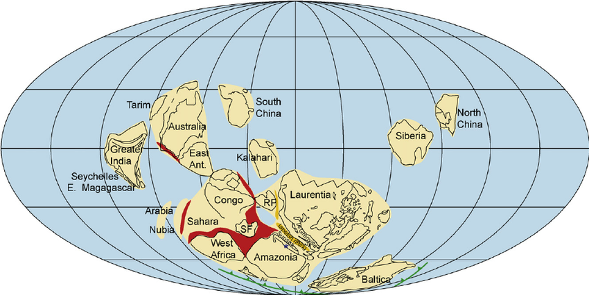 Super-continent Rodinia