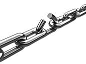 "A chain is only as strong as its weakest link."

If one member of a team doesn't perform well, the whole team will fail.