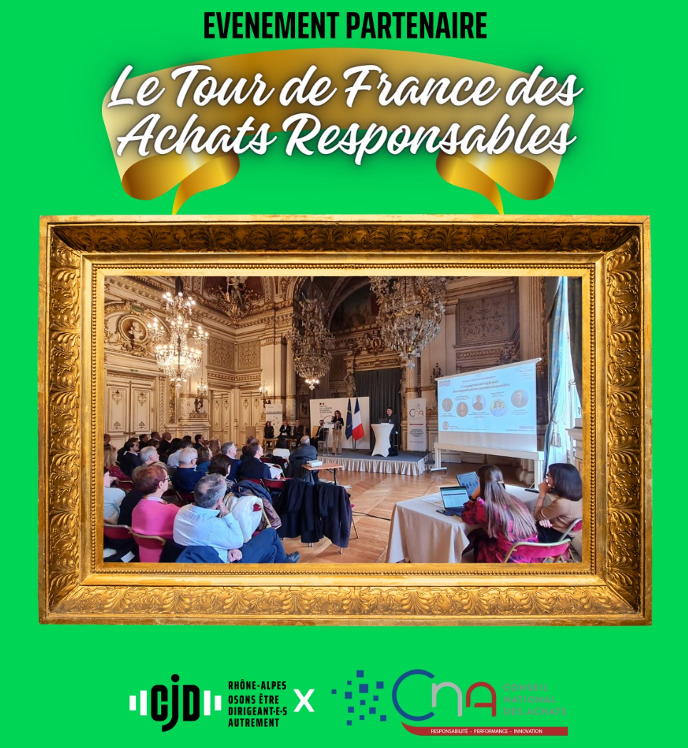 7/11 Tour de France des Achats Responsables : Agnès Frossard a pris la parole au nom du CJD