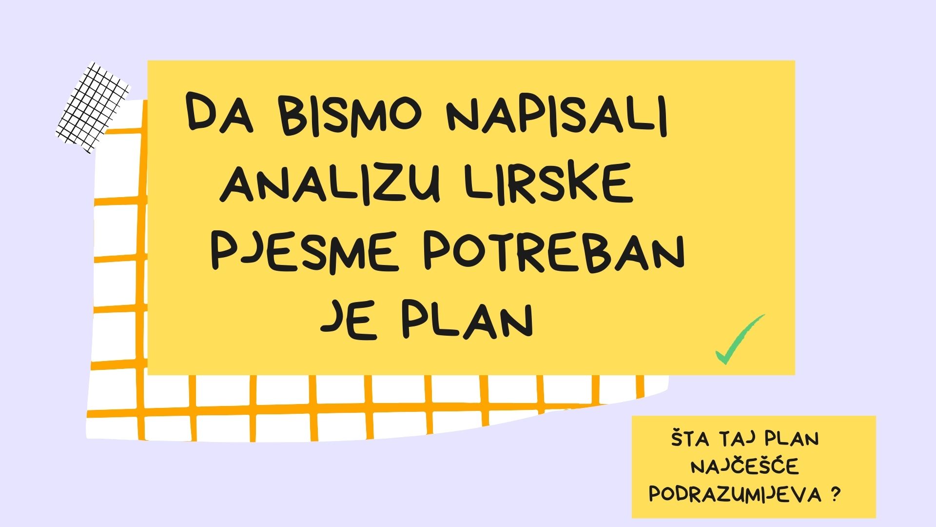 Da li je taj plan uvijek isti ?