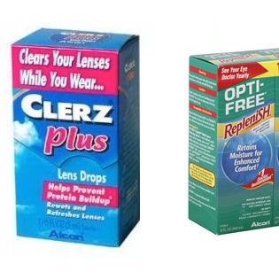 Clerz Plus & Opti-free RepleniSH Rewetting Drops (Alcon)