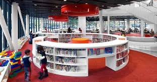 Modern libraries use light shades and different shapes.