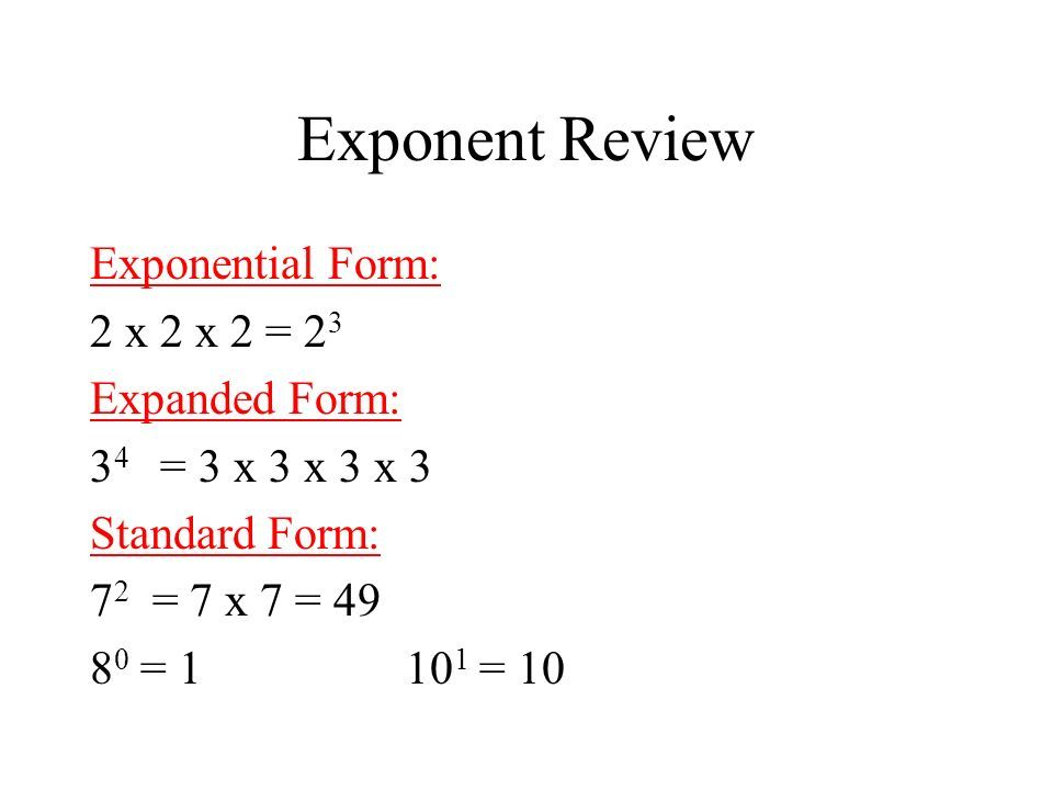 Expanded Form