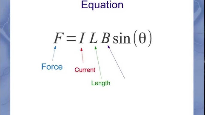 Magnetic Force Formula for Current Conducting Wire: