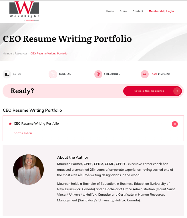 Product Start Page