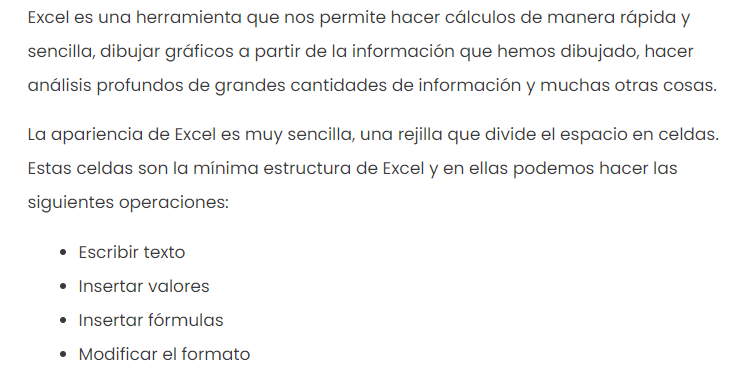 ¿Que es excel?