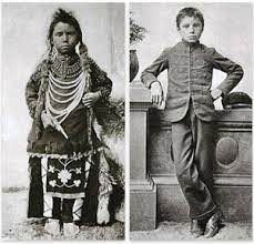• The border guards' insistence on the mother identifying as either Canadian or American reflects the erasure of Indigenous i