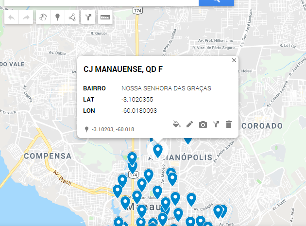 No exemplo 2 temos a mais a informação do endereço.