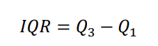 Interquartile range (IQR)