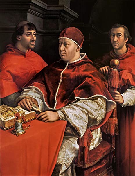 RITRATTO DI LEONE X CON I CARDINALI GIULIO DE MEDICI E LUIGI DE ROSSI