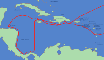 III VIAGGIO 1498-1500  TRINIDAD, COSTA DEL VENEZUELA