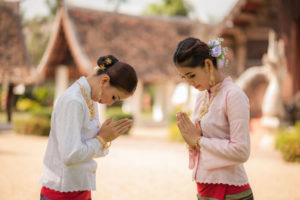 - Wai Greeting                                                                     - This is a traditional style of greeting 