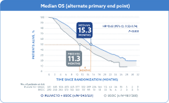 Median Overall Survival                                                               15.3 months-11. 3 months