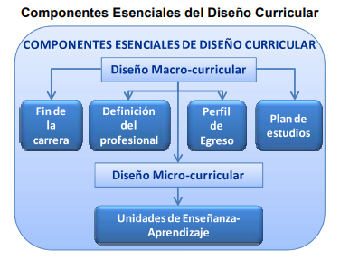 Componentes esenciales de Diseño Curricular