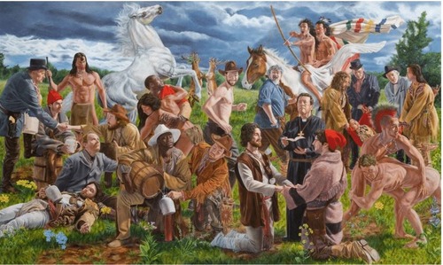 Kent Monkman, Wedding at Sodom, 2017. Acrylic on canvas.