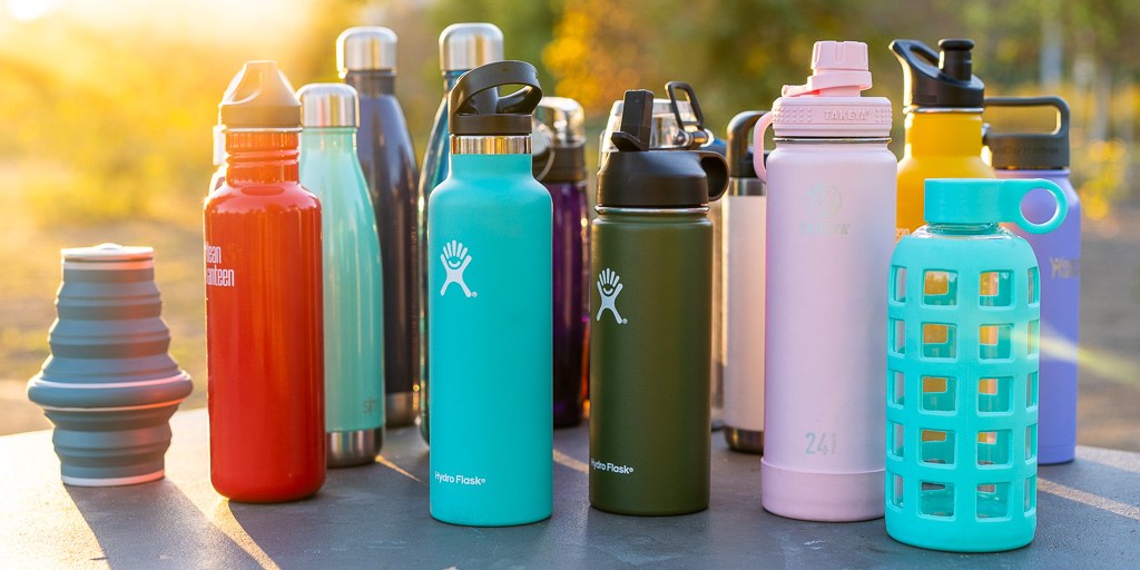 1. Use reusable water bottles.