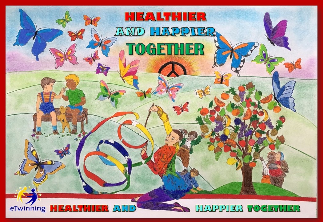 The eTwinners of "Healthier and Happier Together" think about the characteristics of a child friendly school