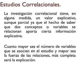 INVESTIGACIÓN CORRELACIONAL
