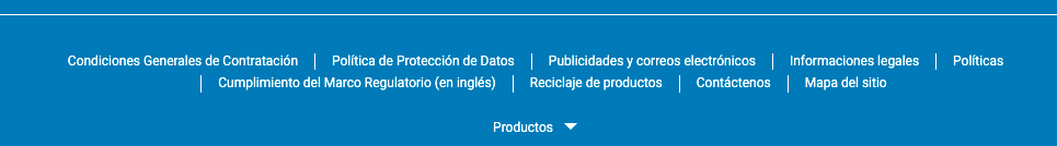 Son los vínculos a los elementos importantes del sitio que no forman parte de la jerarquía de contenidos.