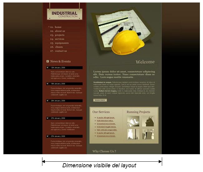 Layout visibile (fisso)