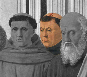 SAN PIETRO - presenta un grande taglio come segno del martirio