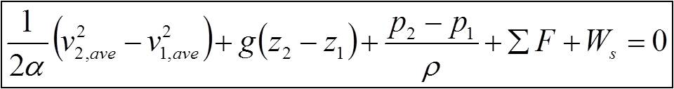Meachanical energy balance