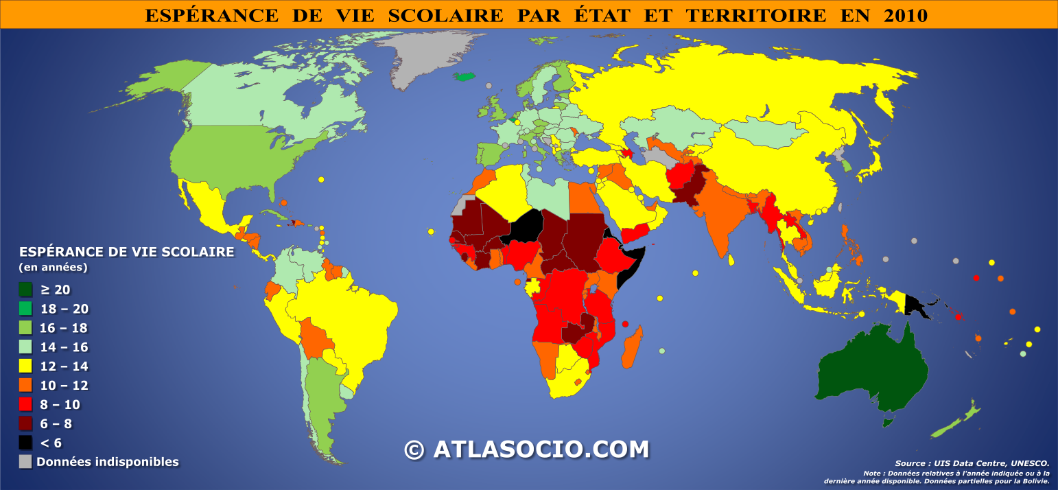 L'Espérance de vie Scolaire ´Atlasocio