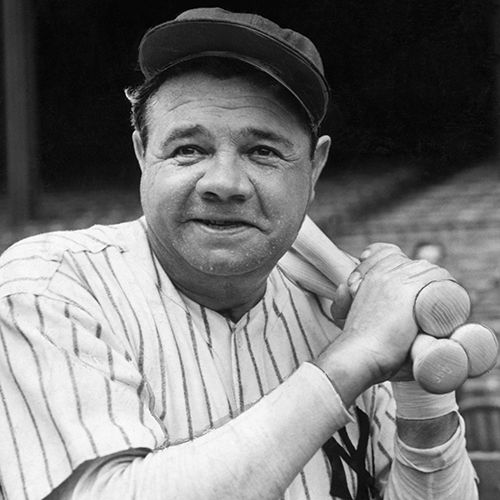 Babe Ruth is one of the most famous people because he had pointed where he hit it and or he hit a home run right where he had