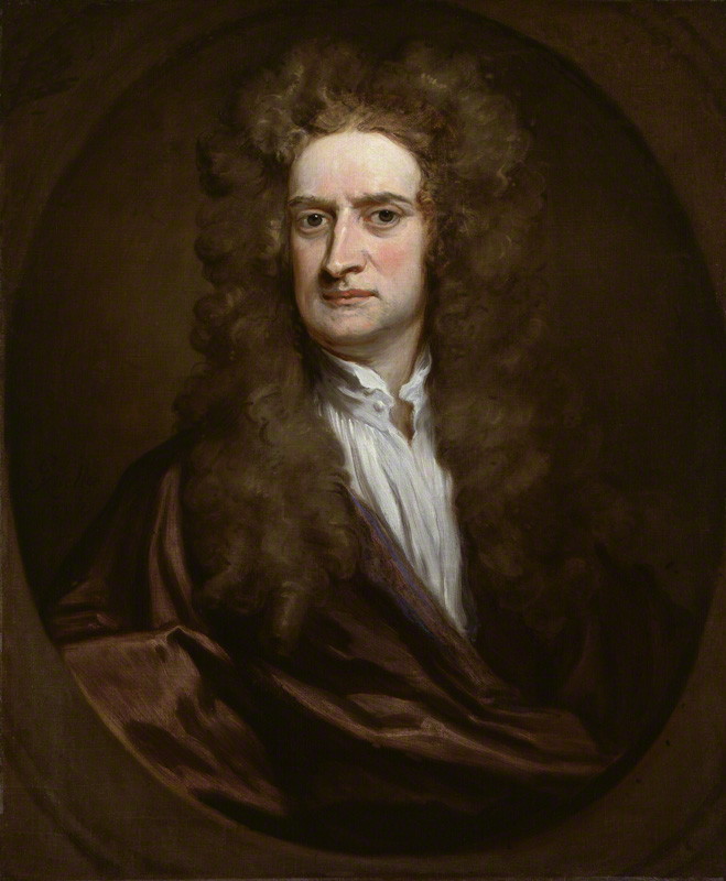 Isaac Newton (1702) 
by Godfrey Kneller