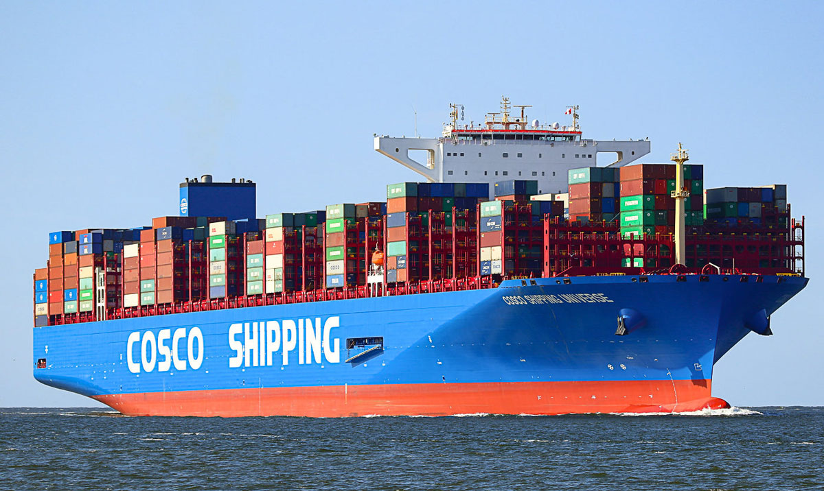 The boxes are put in 
large shipping containers
and then brought to Canada
by cargo ships.