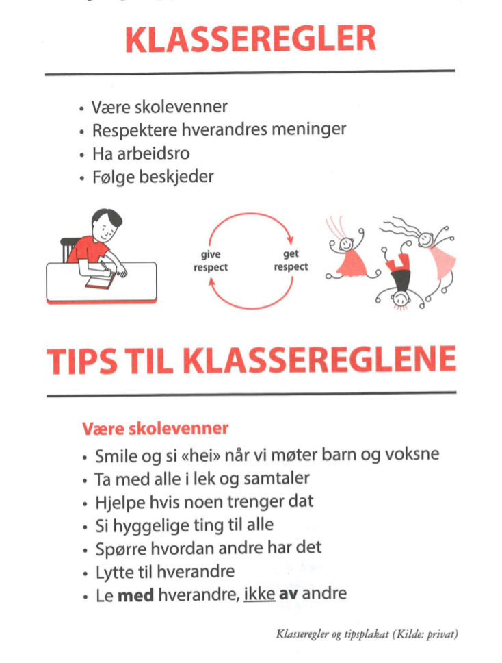 Klasseregler (Granberg, 2021, s.44)