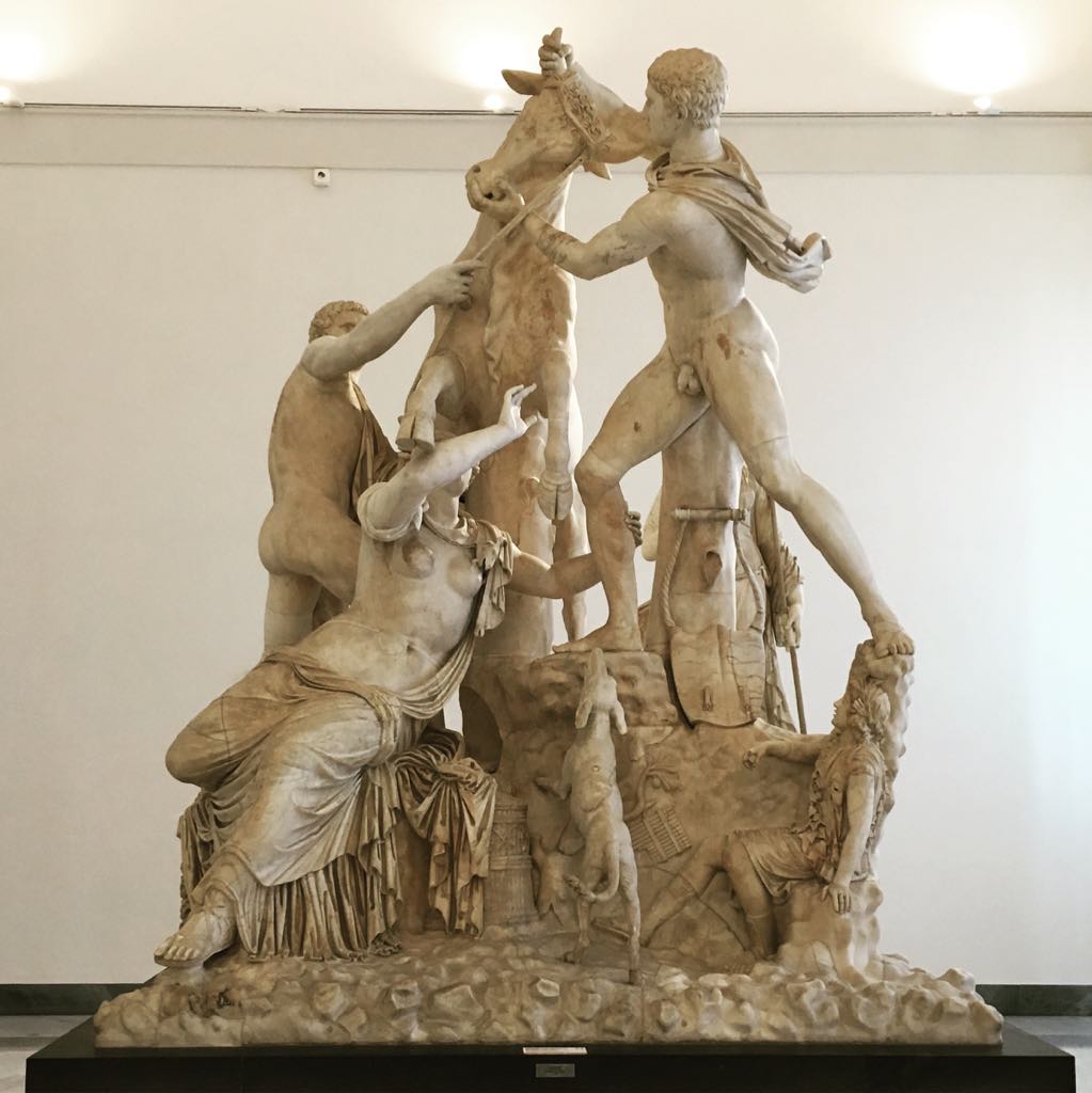 I modelli di riferimento
 sono Michelangelo e la statuaria antica, come il gruppo ellenistico del Toro Farnese.