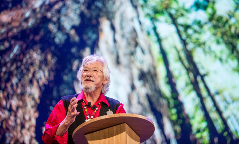 David Suzuki spreading work about bettering the environment